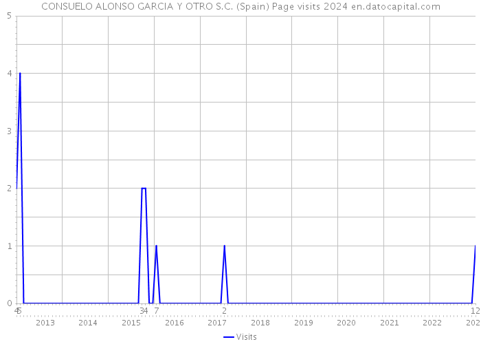 CONSUELO ALONSO GARCIA Y OTRO S.C. (Spain) Page visits 2024 