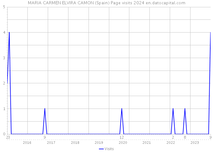 MARIA CARMEN ELVIRA CAMON (Spain) Page visits 2024 