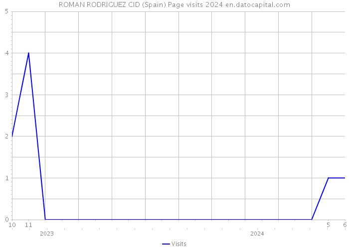 ROMAN RODRIGUEZ CID (Spain) Page visits 2024 