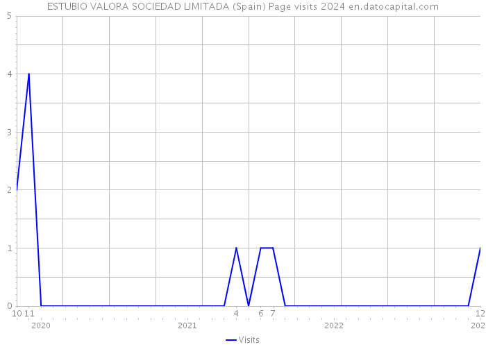 ESTUBIO VALORA SOCIEDAD LIMITADA (Spain) Page visits 2024 