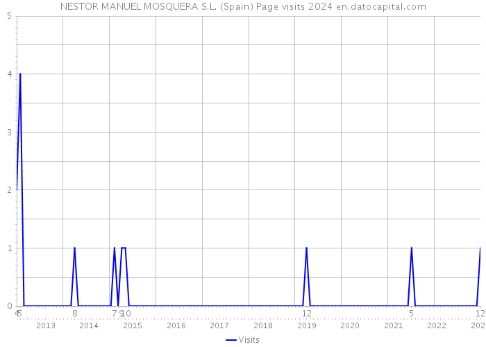 NESTOR MANUEL MOSQUERA S.L. (Spain) Page visits 2024 