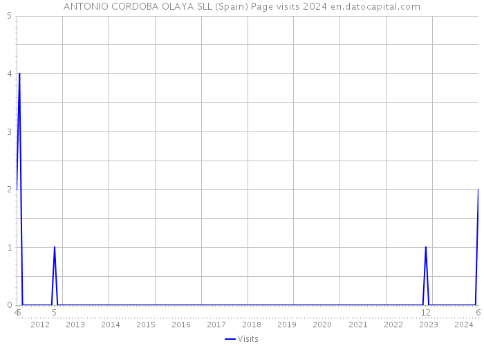 ANTONIO CORDOBA OLAYA SLL (Spain) Page visits 2024 