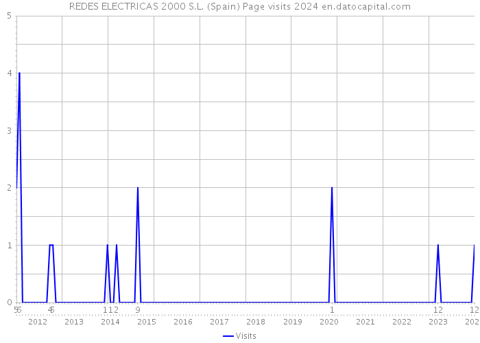 REDES ELECTRICAS 2000 S.L. (Spain) Page visits 2024 