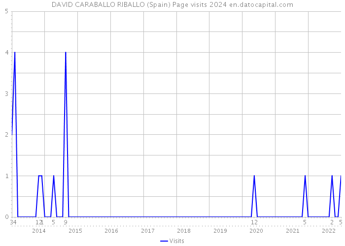 DAVID CARABALLO RIBALLO (Spain) Page visits 2024 