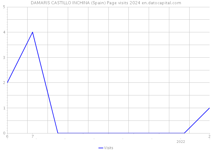 DAMARIS CASTILLO INCHINA (Spain) Page visits 2024 