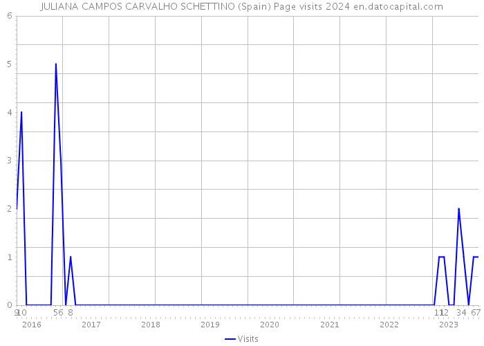 JULIANA CAMPOS CARVALHO SCHETTINO (Spain) Page visits 2024 