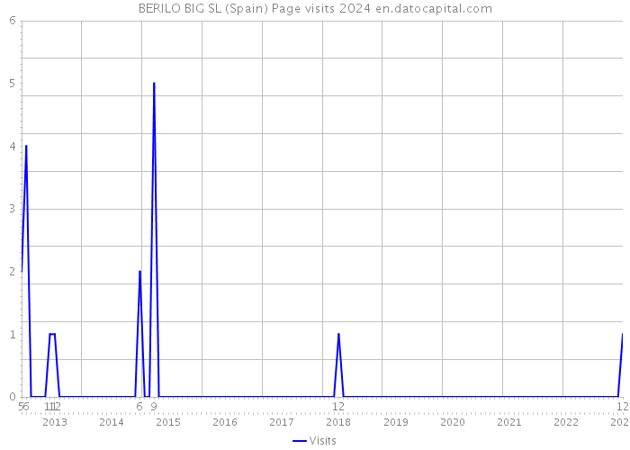 BERILO BIG SL (Spain) Page visits 2024 