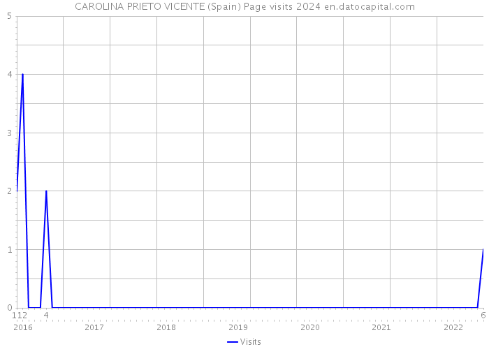 CAROLINA PRIETO VICENTE (Spain) Page visits 2024 