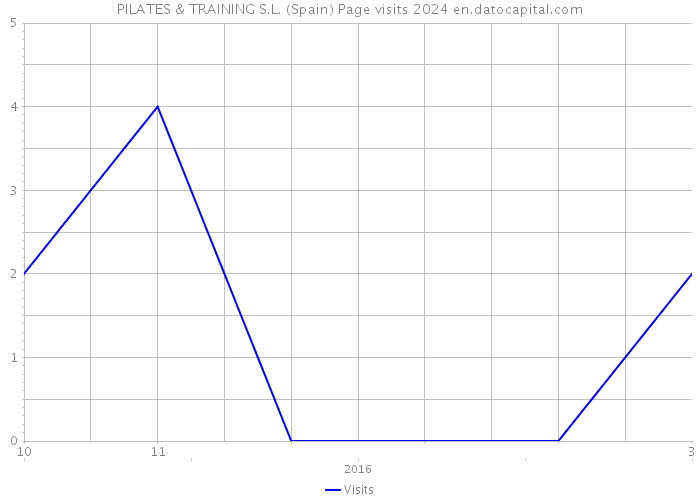 PILATES & TRAINING S.L. (Spain) Page visits 2024 