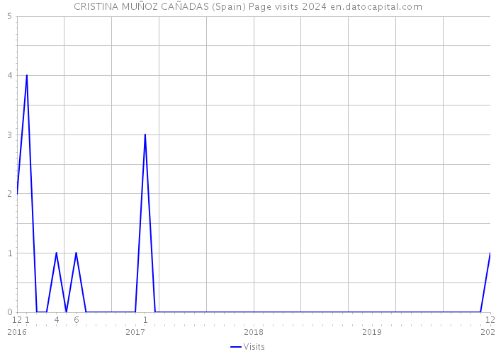 CRISTINA MUÑOZ CAÑADAS (Spain) Page visits 2024 