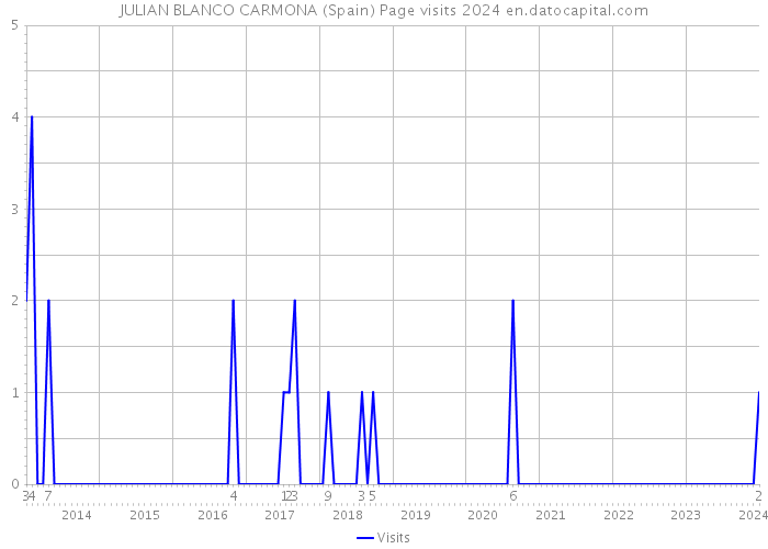 JULIAN BLANCO CARMONA (Spain) Page visits 2024 
