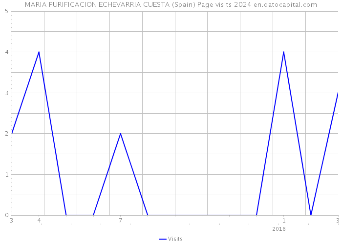 MARIA PURIFICACION ECHEVARRIA CUESTA (Spain) Page visits 2024 