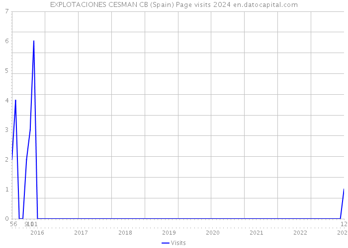 EXPLOTACIONES CESMAN CB (Spain) Page visits 2024 