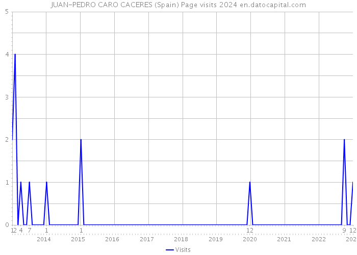 JUAN-PEDRO CARO CACERES (Spain) Page visits 2024 