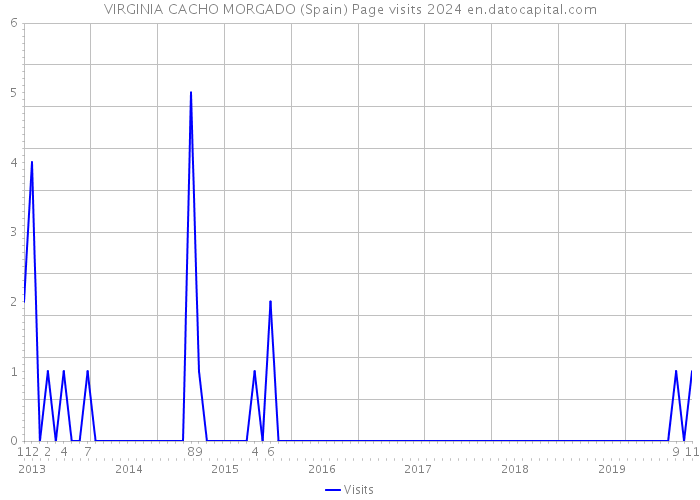 VIRGINIA CACHO MORGADO (Spain) Page visits 2024 