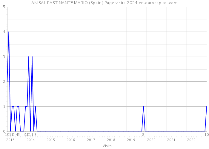 ANIBAL PASTINANTE MARIO (Spain) Page visits 2024 