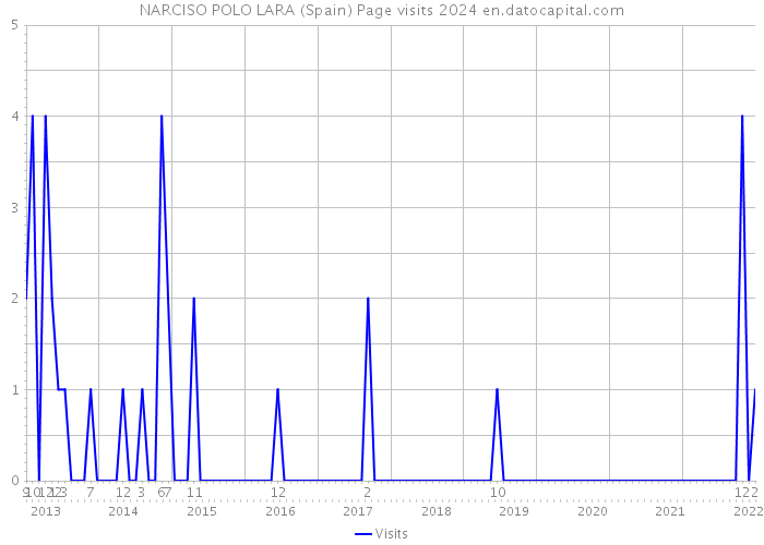 NARCISO POLO LARA (Spain) Page visits 2024 