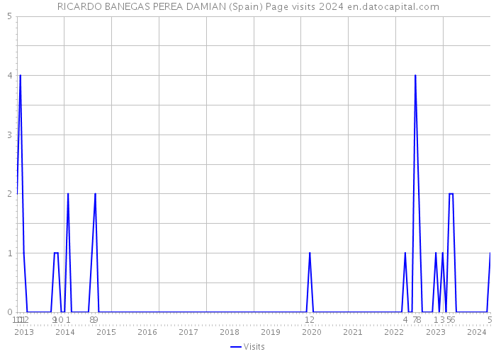 RICARDO BANEGAS PEREA DAMIAN (Spain) Page visits 2024 
