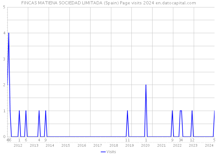 FINCAS MATIENA SOCIEDAD LIMITADA (Spain) Page visits 2024 