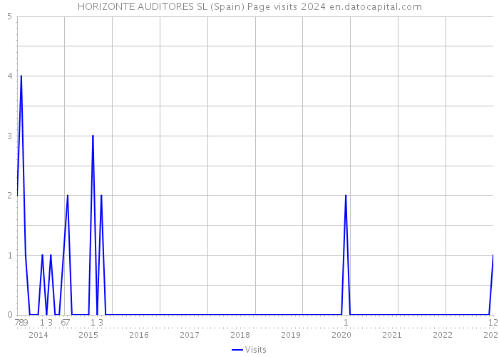 HORIZONTE AUDITORES SL (Spain) Page visits 2024 
