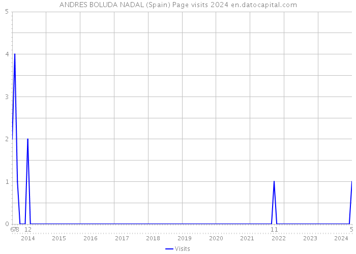 ANDRES BOLUDA NADAL (Spain) Page visits 2024 