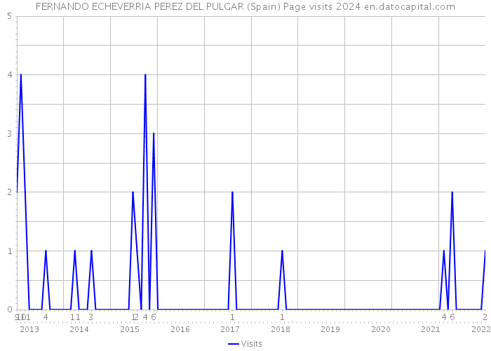 FERNANDO ECHEVERRIA PEREZ DEL PULGAR (Spain) Page visits 2024 