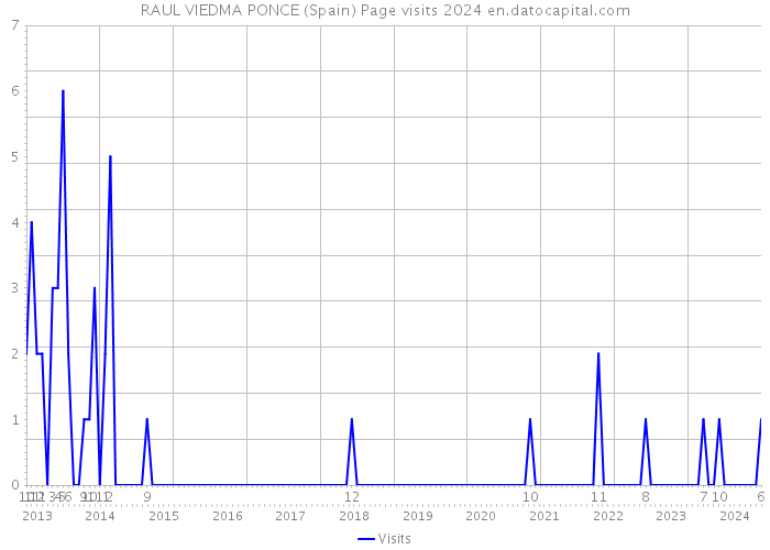 RAUL VIEDMA PONCE (Spain) Page visits 2024 