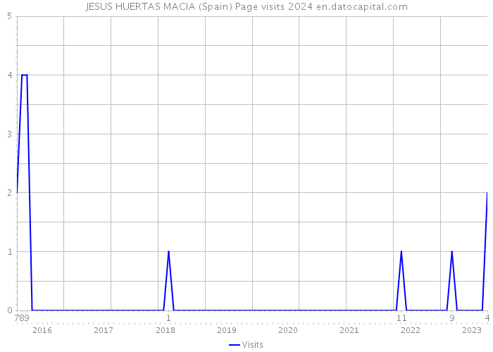 JESUS HUERTAS MACIA (Spain) Page visits 2024 