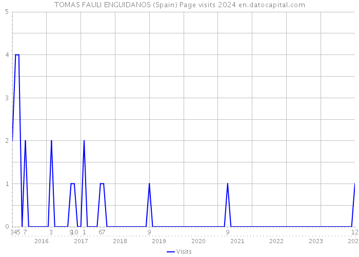 TOMAS FAULI ENGUIDANOS (Spain) Page visits 2024 