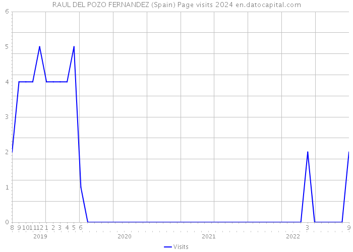 RAUL DEL POZO FERNANDEZ (Spain) Page visits 2024 
