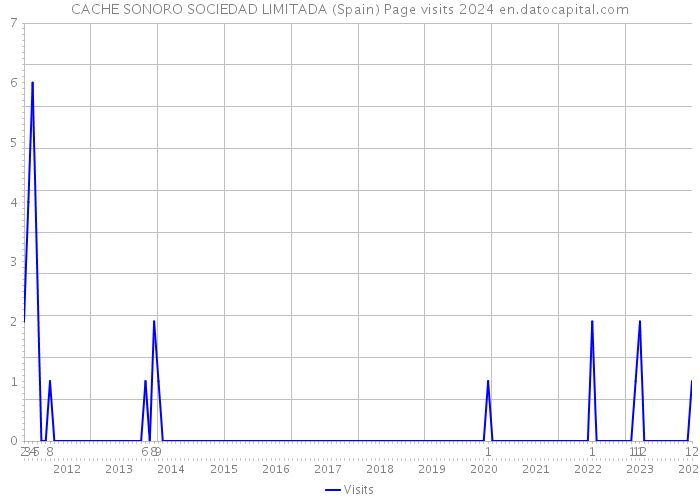 CACHE SONORO SOCIEDAD LIMITADA (Spain) Page visits 2024 