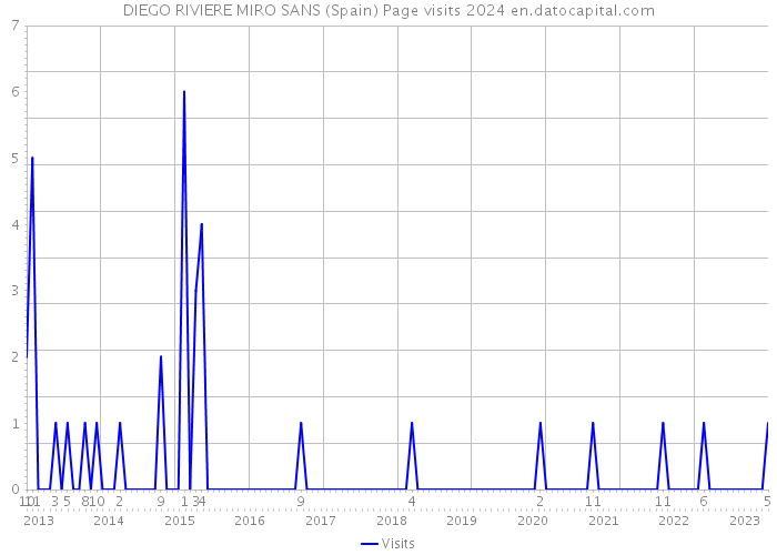 DIEGO RIVIERE MIRO SANS (Spain) Page visits 2024 