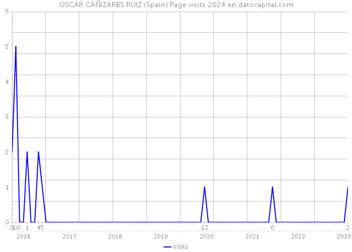OSCAR CAÑIZARES RUIZ (Spain) Page visits 2024 
