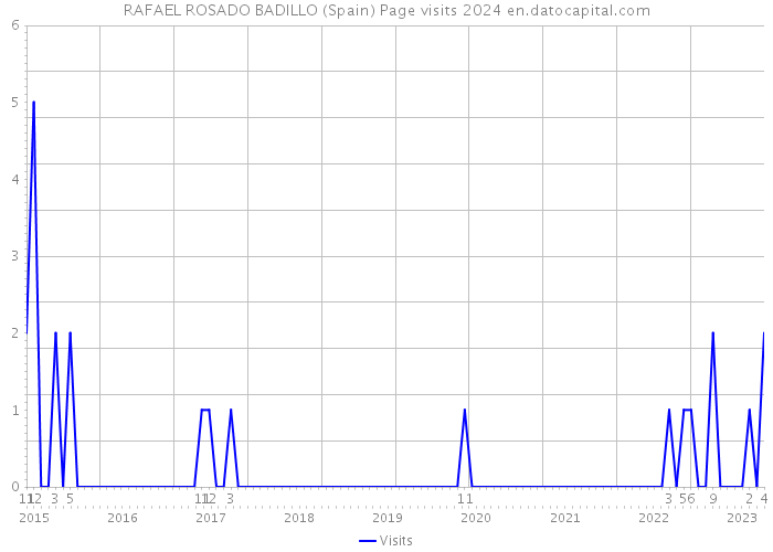 RAFAEL ROSADO BADILLO (Spain) Page visits 2024 