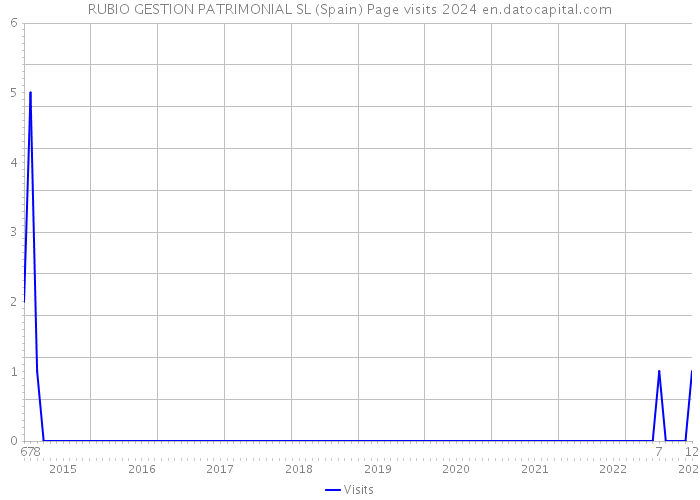 RUBIO GESTION PATRIMONIAL SL (Spain) Page visits 2024 