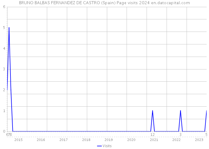 BRUNO BALBAS FERNANDEZ DE CASTRO (Spain) Page visits 2024 