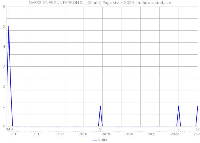 INVERSIONES PUNTARRON S.L. (Spain) Page visits 2024 