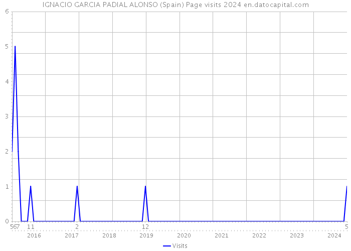 IGNACIO GARCIA PADIAL ALONSO (Spain) Page visits 2024 