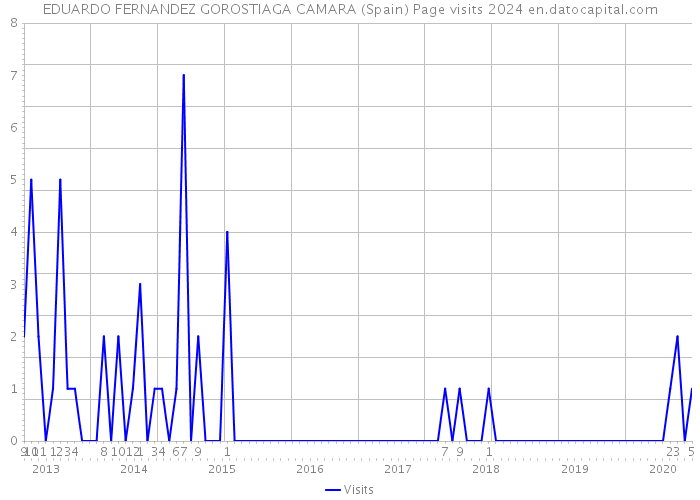 EDUARDO FERNANDEZ GOROSTIAGA CAMARA (Spain) Page visits 2024 