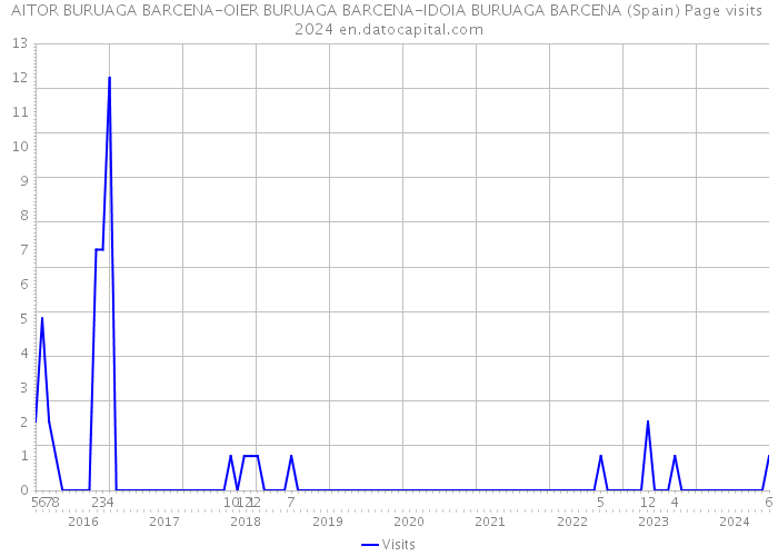 AITOR BURUAGA BARCENA-OIER BURUAGA BARCENA-IDOIA BURUAGA BARCENA (Spain) Page visits 2024 