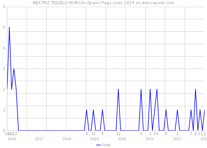 BEATRIZ TEJUELO MURCIA (Spain) Page visits 2024 