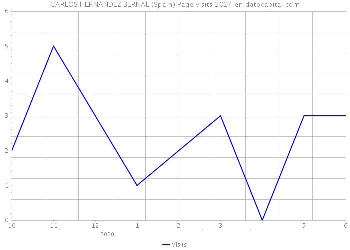 CARLOS HERNANDEZ BERNAL (Spain) Page visits 2024 