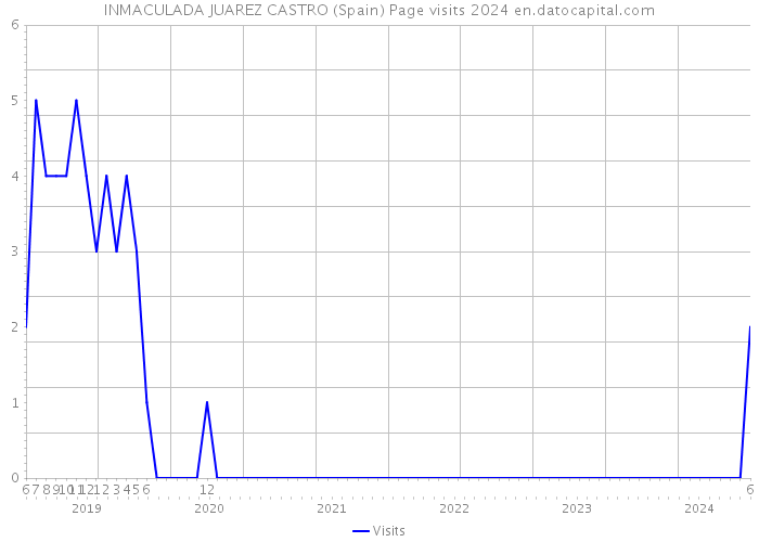 INMACULADA JUAREZ CASTRO (Spain) Page visits 2024 