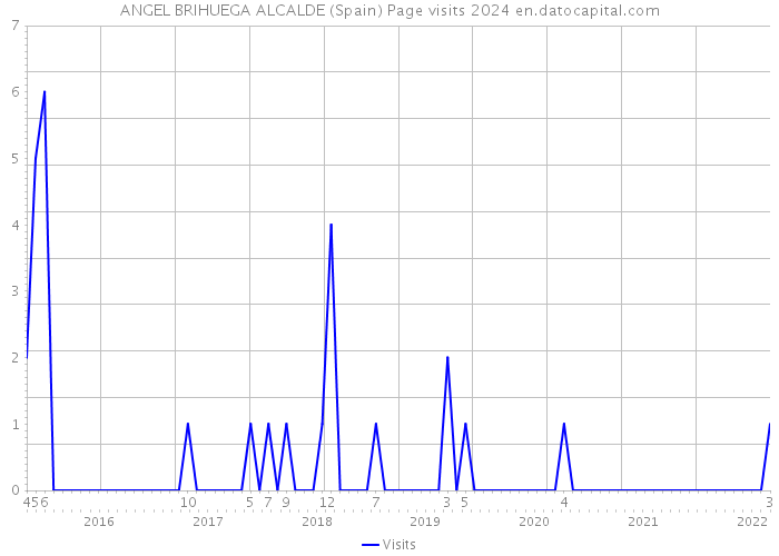 ANGEL BRIHUEGA ALCALDE (Spain) Page visits 2024 