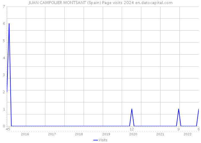 JUAN CAMPOLIER MONTSANT (Spain) Page visits 2024 