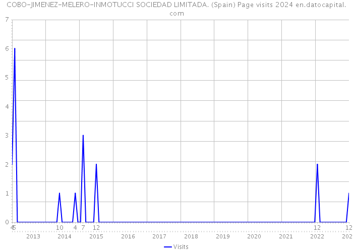 COBO-JIMENEZ-MELERO-INMOTUCCI SOCIEDAD LIMITADA. (Spain) Page visits 2024 