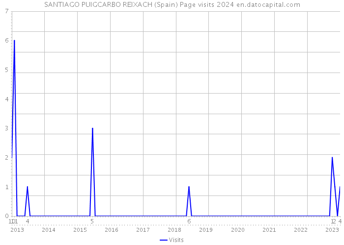 SANTIAGO PUIGCARBO REIXACH (Spain) Page visits 2024 