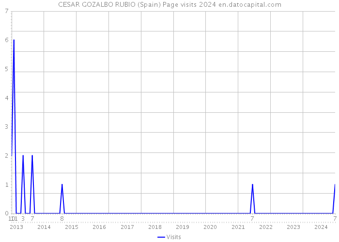CESAR GOZALBO RUBIO (Spain) Page visits 2024 