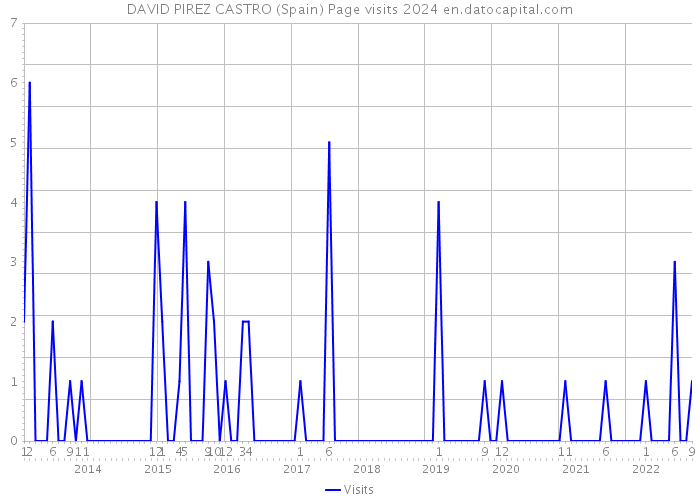 DAVID PIREZ CASTRO (Spain) Page visits 2024 