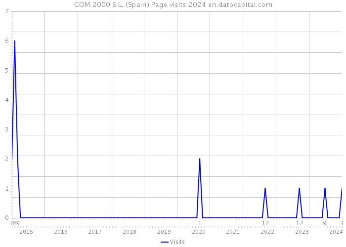 COM 2000 S.L. (Spain) Page visits 2024 